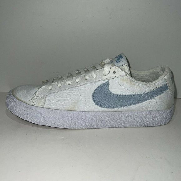 Nike SB Blazer Zoom Low Canvas Skate Shoes Men's 8 White New 889053-100 - Picture 3 of 8